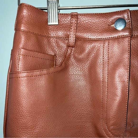 Faux Leather Mini Skirt - Picture 3 of 5